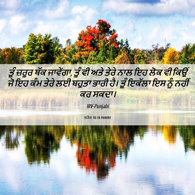 Picture 06 - ਖ਼ਰੋਜ 18:18 PANIRV - ਤੂੰ ਜ਼ਰੂਰ ਥੱਕ - Bible Verse Picture