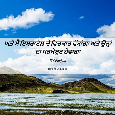 Picture 06 - ਖ਼ਰੋਜ 29:45 PANIRV - ਅਤੇ ਮੈਂ ਇਸਰਾਏਲ ਦੇ - Bible Verse Picture