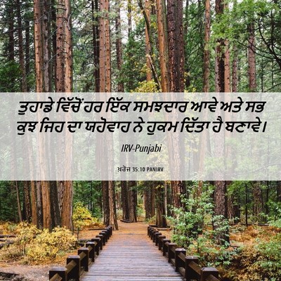 Picture 06 - ਖ਼ਰੋਜ 35:10 PANIRV - ਤੁਹਾਡੇ ਵਿੱਚੋਂ ਹਰ - Bible Verse Picture