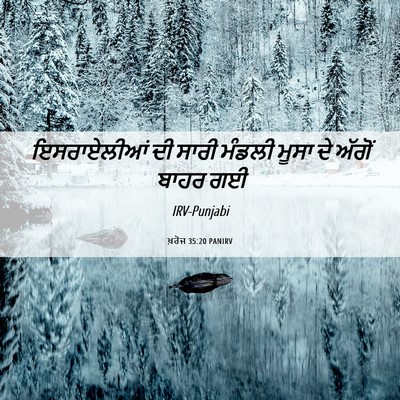 Picture 06 - ਖ਼ਰੋਜ 35:20 PANIRV - ਇਸਰਾਏਲੀਆਂ ਦੀ ਸਾਰੀ - Bible Verse Picture
