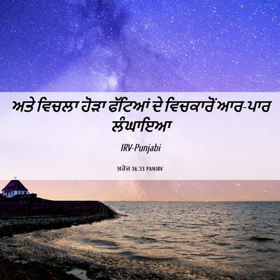 Picture 06 - ਖ਼ਰੋਜ 36:33 PANIRV - ਅਤੇ ਵਿਚਲਾ ਹੋੜਾ - Bible Verse Picture