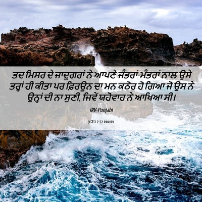 Picture 06 - ਖ਼ਰੋਜ 7:22 PANIRV - ਤਦ ਮਿਸਰ ਦੇ - Bible Verse Picture
