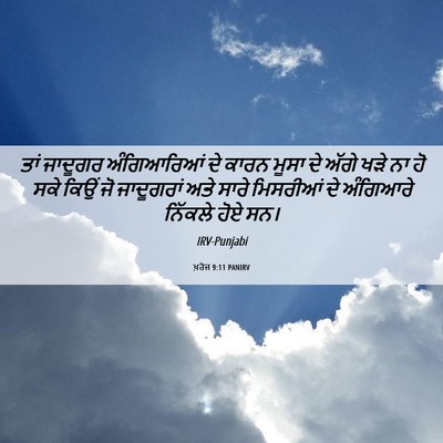 Picture 06 - ਖ਼ਰੋਜ 9:11 PANIRV - ਤਾਂ ਜਾਦੂਗਰ - Bible Verse Picture