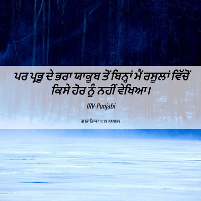 Picture 06 - ਗਲਾਤਿਯਾ 1:19 PANIRV - ਪਰ ਪ੍ਰਭੂ ਦੇ ਭਰਾ - Bible Verse Picture