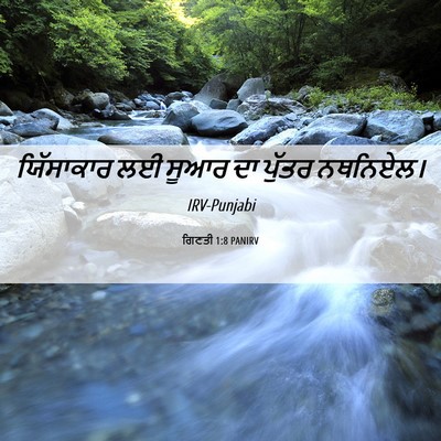 Picture 06 - ਗਿਣਤੀ 1:8 PANIRV - ਯਿੱਸਾਕਾਰ ਲਈ ਸੂਆਰ - Bible Verse Picture