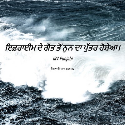 Picture 06 - ਗਿਣਤੀ 13:8 PANIRV - ਇਫ਼ਰਾਈਮ ਦੇ ਗੋਤ ਤੋਂ - Bible Verse Picture