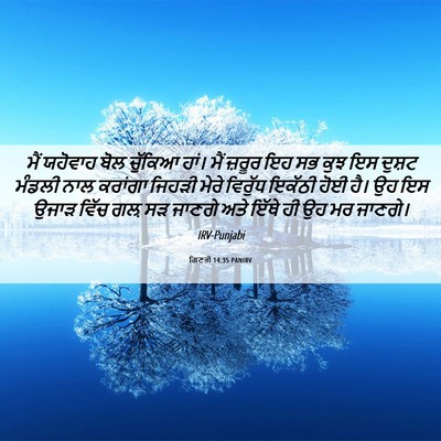 Picture 06 - ਗਿਣਤੀ 14:35 PANIRV - ਮੈਂ ਯਹੋਵਾਹ ਬੋਲ - Bible Verse Picture