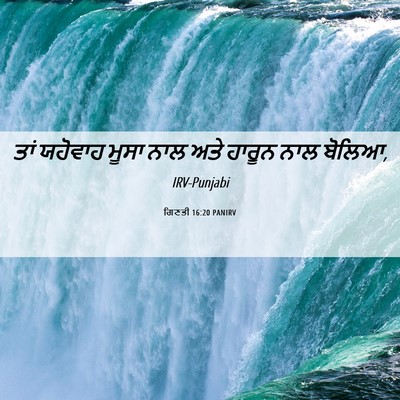Picture 06 - ਗਿਣਤੀ 16:20 PANIRV - ਤਾਂ ਯਹੋਵਾਹ ਮੂਸਾ - Bible Verse Picture