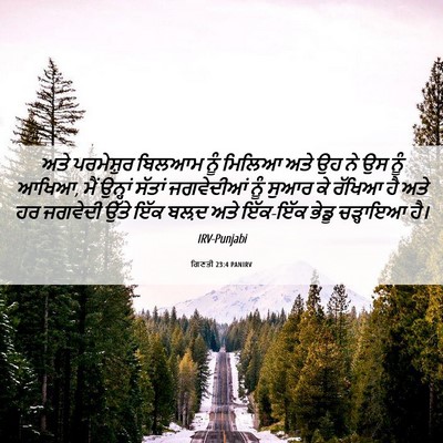 Picture 06 - ਗਿਣਤੀ 23:4 PANIRV - ਅਤੇ ਪਰਮੇਸ਼ੁਰ - Bible Verse Picture