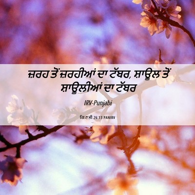 Picture 06 - ਗਿਣਤੀ 26:13 PANIRV - ਜ਼ਰਹ ਤੋਂ ਜ਼ਰਹੀਆਂ - Bible Verse Picture