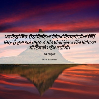 Picture 06 - ਗਿਣਤੀ 26:64 PANIRV - ਪਰ ਇਨ੍ਹਾਂ ਵਿੱਚ, - Bible Verse Picture