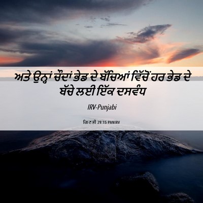 Picture 06 - ਗਿਣਤੀ 29:15 PANIRV - ਅਤੇ ਉਨ੍ਹਾਂ ਚੌਦਾਂ - Bible Verse Picture