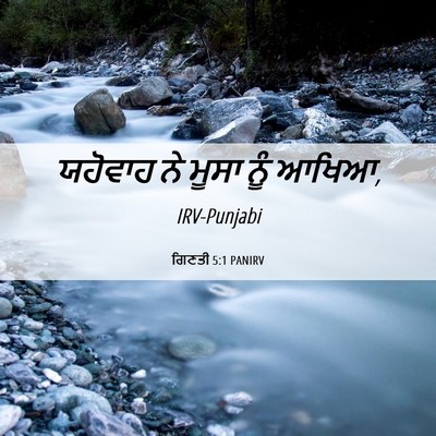 Picture 06 - ਗਿਣਤੀ 5:1 PANIRV - ਯਹੋਵਾਹ ਨੇ ਮੂਸਾ ਨੂੰ - Bible Verse Picture