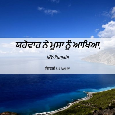 Picture 06 - ਗਿਣਤੀ 5:5 PANIRV - ਯਹੋਵਾਹ ਨੇ ਮੂਸਾ ਨੂੰ - Bible Verse Picture
