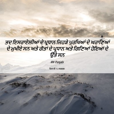 Picture 06 - ਗਿਣਤੀ 7:2 PANIRV - ਤਦ ਇਸਰਾਏਲੀਆਂ ਦੇ - Bible Verse Picture