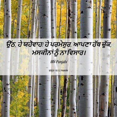 Picture 06 - ਜ਼ਬੂਰ 10:12 PANIRV - ਉੱਠ, ਹੇ ਯਹੋਵਾਹ! ਹੇ - Bible Verse Picture