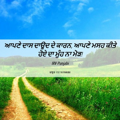 Picture 06 - ਜ਼ਬੂਰ 132:10 PANIRV - ਆਪਣੇ ਦਾਸ ਦਾਊਦ ਦੇ - Bible Verse Picture