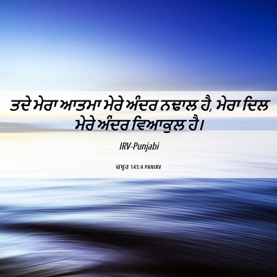 Picture 06 - ਜ਼ਬੂਰ 143:4 PANIRV - ਤਦੇ ਮੇਰਾ ਆਤਮਾ ਮੇਰੇ - Bible Verse Picture