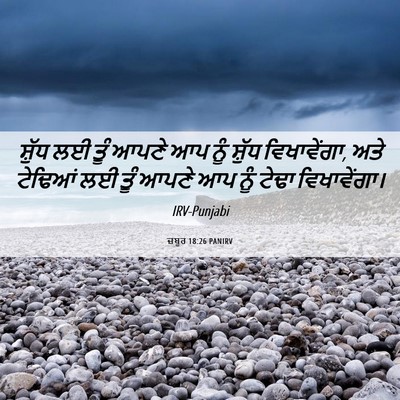Picture 06 - ਜ਼ਬੂਰ 18:26 PANIRV - ਸ਼ੁੱਧ ਲਈ ਤੂੰ ਆਪਣੇ - Bible Verse Picture
