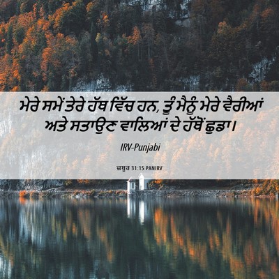 Picture 06 - ਜ਼ਬੂਰ 31:15 PANIRV - ਮੇਰੇ ਸਮੇਂ ਤੇਰੇ ਹੱਥ - Bible Verse Picture