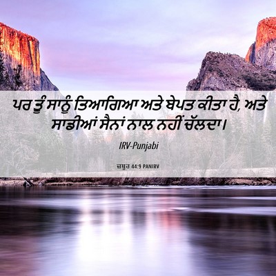 Picture 06 - ਜ਼ਬੂਰ 44:9 PANIRV - ਪਰ ਤੂੰ ਸਾਨੂੰ - Bible Verse Picture
