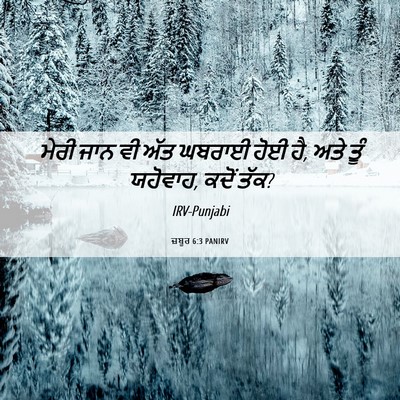 Picture 06 - ਜ਼ਬੂਰ 6:3 PANIRV - ਮੇਰੀ ਜਾਨ ਵੀ ਅੱਤ - Bible Verse Picture