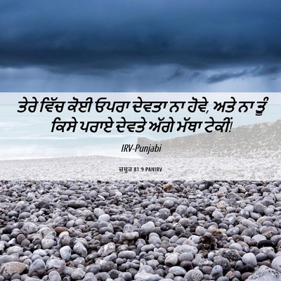 Picture 06 - ਜ਼ਬੂਰ 81:9 PANIRV - ਤੇਰੇ ਵਿੱਚ ਕੋਈ ਓਪਰਾ - Bible Verse Picture