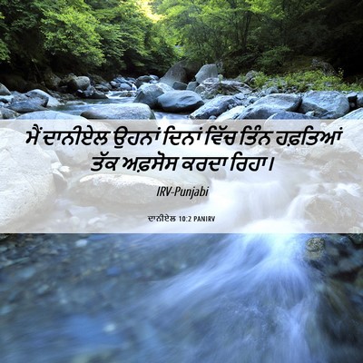Picture 06 - ਦਾਨੀਏਲ 10:2 PANIRV - ਮੈਂ ਦਾਨੀਏਲ ਉਹਨਾਂ - Bible Verse Picture