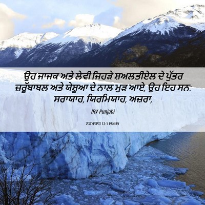 Picture 06 - ਨਹਮਯਾਹ 12:1 PANIRV - ਉਹ ਜਾਜਕ ਅਤੇ ਲੇਵੀ - Bible Verse Picture