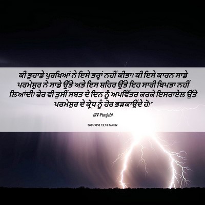 Picture 06 - ਨਹਮਯਾਹ 13:18 PANIRV - ਕੀ ਤੁਹਾਡੇ ਪੁਰਖਿਆਂ - Bible Verse Picture
