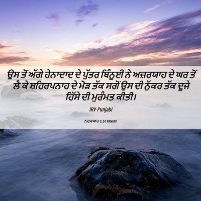 Picture 06 - ਨਹਮਯਾਹ 3:24 PANIRV - ਉਸ ਤੋਂ ਅੱਗੇ - Bible Verse Picture