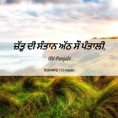 Picture 06 - ਨਹਮਯਾਹ 7:13 PANIRV - ਜ਼ੱਤੂ ਦੀ ਸੰਤਾਨ ਅੱਠ - Bible Verse Picture