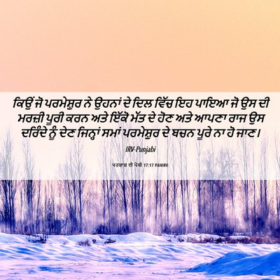 Picture 06 - ਪਰਕਾਸ਼ ਦੀ ਪੋਥੀ 17:17 PANIRV - ਕਿਉਂ ਜੋ ਪਰਮੇਸ਼ੁਰ - Bible Verse Picture
