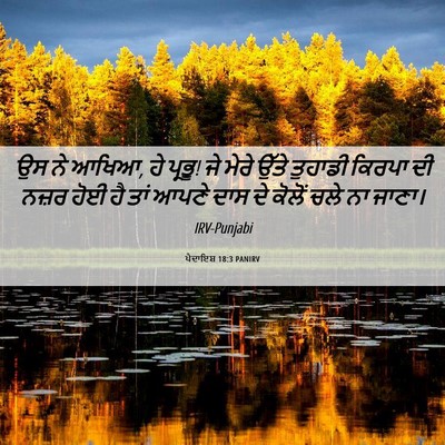 Picture 06 - ਪੈਦਾਇਸ਼ 18:3 PANIRV - ਉਸ ਨੇ ਆਖਿਆ, ਹੇ - Bible Verse Picture