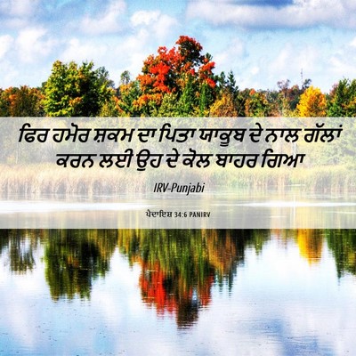 Picture 06 - ਪੈਦਾਇਸ਼ 34:6 PANIRV - ਫਿਰ ਹਮੋਰ ਸ਼ਕਮ ਦਾ - Bible Verse Picture