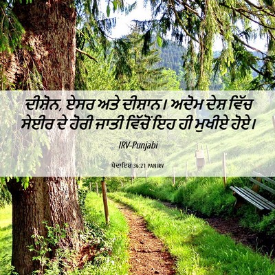 Picture 06 - ਪੈਦਾਇਸ਼ 36:21 PANIRV - ਦੀਸ਼ੋਨ, ਏਸਰ ਅਤੇ - Bible Verse Picture