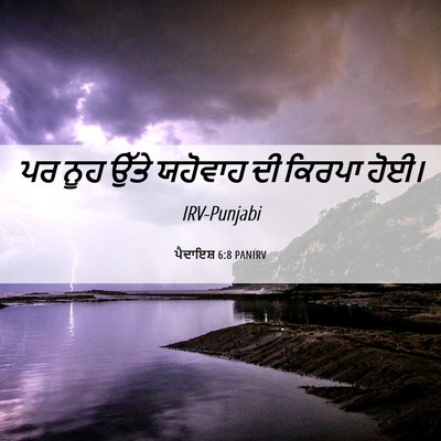 Picture 06 - ਪੈਦਾਇਸ਼ 6:8 PANIRV - ਪਰ ਨੂਹ ਉੱਤੇ ਯਹੋਵਾਹ - Bible Verse Picture