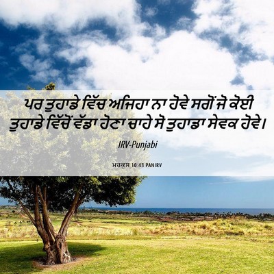 Picture 06 - ਮਰਕੁਸ 10:43 PANIRV - ਪਰ ਤੁਹਾਡੇ ਵਿੱਚ - Bible Verse Picture