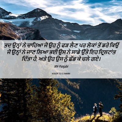 Picture 06 - ਮਰਕੁਸ 12:12 PANIRV - ਤਦ ਉਨ੍ਹਾਂ ਨੇ ਚਾਹਿਆ - Bible Verse Picture
