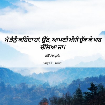 Picture 06 - ਮਰਕੁਸ 2:11 PANIRV - ਮੈਂ ਤੈਨੂੰ ਕਹਿੰਦਾ - Bible Verse Picture