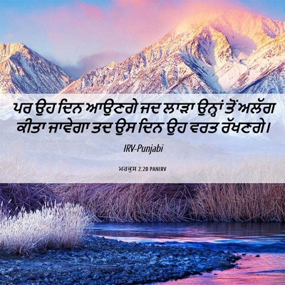 Picture 06 - ਮਰਕੁਸ 2:20 PANIRV - ਪਰ ਉਹ ਦਿਨ ਆਉਣਗੇ ਜਦ - Bible Verse Picture