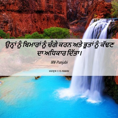 Picture 06 - ਮਰਕੁਸ 3:15 PANIRV - ਉਨ੍ਹਾਂ ਨੂੰ - Bible Verse Picture