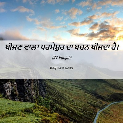 Picture 06 - ਮਰਕੁਸ 4:14 PANIRV - ਬੀਜਣ ਵਾਲਾ - Bible Verse Picture