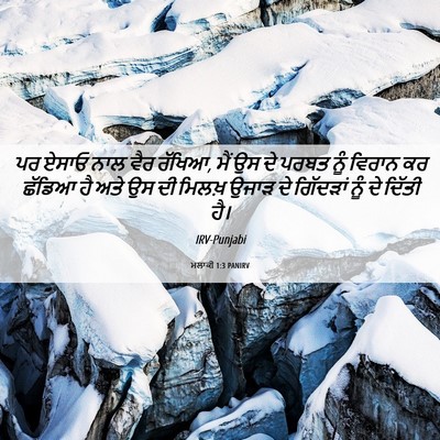 Picture 06 - ਮਲਾਕੀ 1:3 PANIRV - ਪਰ ਏਸਾਓ ਨਾਲ ਵੈਰ - Bible Verse Picture