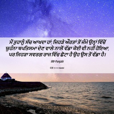 Picture 06 - ਮੱਤੀ 11:11 PANIRV - ਮੈਂ ਤੁਹਾਨੂੰ ਸੱਚ - Bible Verse Picture