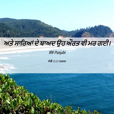 Picture 06 - ਮੱਤੀ 22:27 PANIRV - ਅਤੇ ਸਾਰਿਆਂ ਦੇ ਬਾਅਦ - Bible Verse Picture