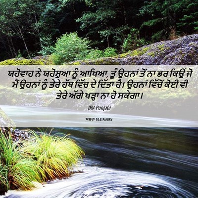 Picture 06 - ਯਸ਼ਵਾ 10:8 PANIRV - ਯਹੋਵਾਹ ਨੇ ਯਹੋਸ਼ੁਆ - Bible Verse Picture