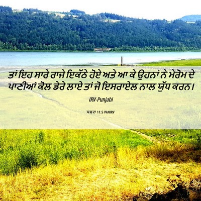 Picture 06 - ਯਸ਼ਵਾ 11:5 PANIRV - ਤਾਂ ਇਹ ਸਾਰੇ ਰਾਜੇ - Bible Verse Picture