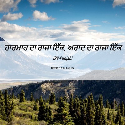 Picture 06 - ਯਸ਼ਵਾ 12:14 PANIRV - ਹਾਰਮਾਹ ਦਾ ਰਾਜਾ ਇੱਕ, - Bible Verse Picture