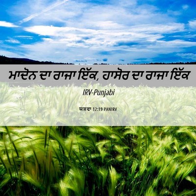 Picture 06 - ਯਸ਼ਵਾ 12:19 PANIRV - ਮਾਦੋਨ ਦਾ ਰਾਜਾ ਇੱਕ, - Bible Verse Picture